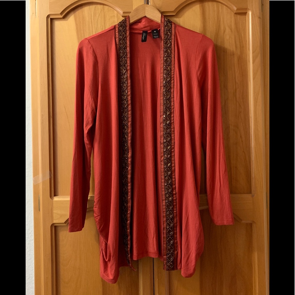 BKE Boutique Beaded Cardigan
